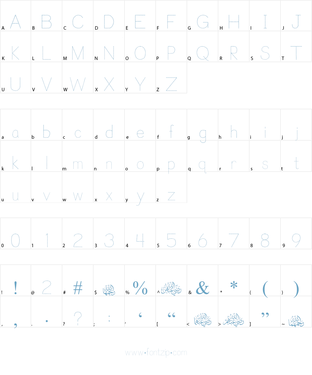 Mv Jadheedh Trace Font Character